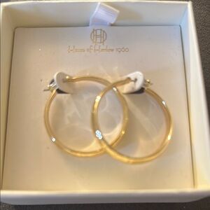 House of Harlow 1960 Shiny Gold Circle Earrings